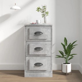 Credenza grigio cemento 36x35,5x67,5 cm in legno multistrato