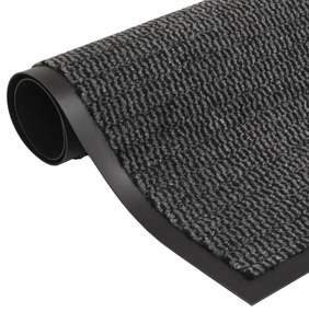 Tappeto Antipolvere Trapuntato Rettangolare 80x120cm Antracite /