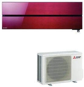 Condizionatore a muro monosplit MITSUBISHI ELECTRIC LN WIFI 9000 BTU classe raffreddamento A+++, classe di riscaldamento A+++, rosso
