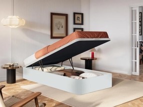 Rete a doghe con contenitore 90 x 200 cm Bianco opaco - HESTIA di YSMÉE