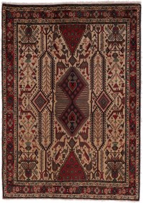 Afshar Tappeto 140x200 (Iran) Annodato A Mano