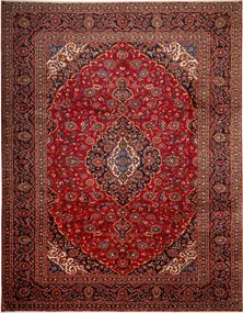 Kashan Tappeto persiano 400 x 310 Rosso (Iran) Annodato A Mano
