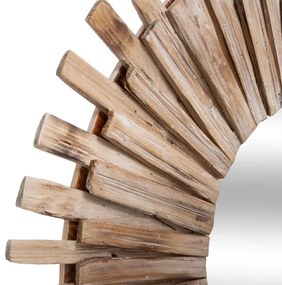 Atmosphera - Specchio da parete MANON diametro 88 cm abete