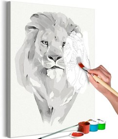 Quadro fai da te White Lion