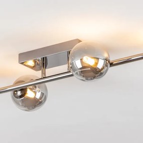 Brilagi - Lampadario a plafone LED MILLA 4xG9/3W/230V cromo lucido/fumé