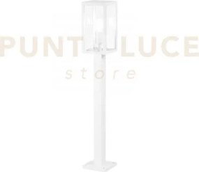 Palo mirage bianco 1 luce attacco e27 ip44 13x13x86cm in metallo e ...