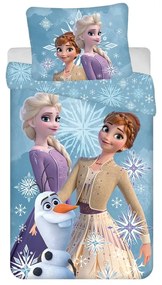 Biancheria da letto per bambini in cotone per letto singolo 140x200 cm Frozen - Jerry Fabrics
