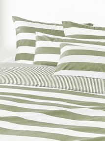 Copripiumino reversibile in cotone a righe Lorena