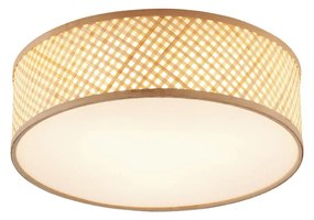 Lampada da soffitto in bambù orientale naturale 40 cm - Tremmo