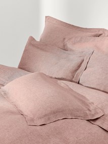 Copripiumino in lino Linna con bordo Oxford