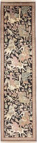 Cashmere Silk Tappeto orientale 300 x 80 (Indian) Annodato A Mano