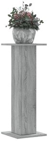 Supporti Per Piante 2 Pz Grigio Sonoma 30x30x80cm İn Truciolato /