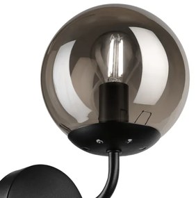 Brilagi - Lampada da parete MALIVA 1xE14/15W/230V nero/fumé