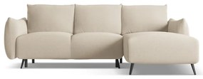 Divano angolare beige (con penisola a destra) Malie – Makamii