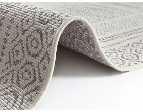 Runner da esterno grigio e bianco Berlino, 80 x 250 cm - Ragami