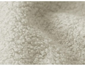 Divano beige allungabile/con contenitore con rivestimento in bouclé 266 cm Pele – Makamii