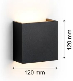 Argon 8359 - Applique a LED GENT LED/3,6W/230V 3000K nero