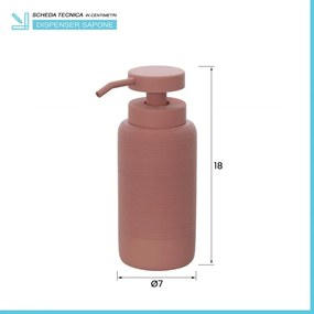 Dispenser sapone liquido in poliresina terracotta Marica