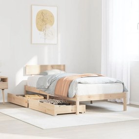 Letto senza materasso 90x200 cm in legno massello di pino