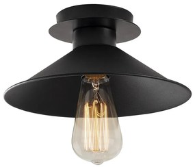 Plafoniera nera con paralume in metallo ø 24 cm Berceste – Opviq lights