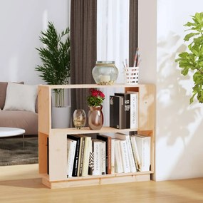 Libreria/divisorio 80x25x70 cm in legno massello di pino