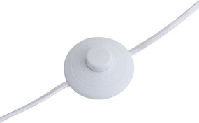 Lampada da terra retrò beige con paralume in tessuto 160 cm - Captain