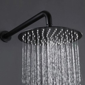 Soffione doccia Rea Black Matt 25cm