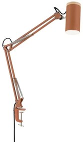 Orion - Lampada da tavolo con morsetto GILI 1xE27/40W/230V color mattone