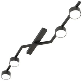 Plafoniera SKAN 4xGX53/12W/230V, nera