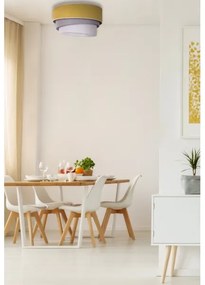 Duolla - Plafoniera TRIO 1xE27/15W/230V diametro 45 cm giallo/grigio/bianco
