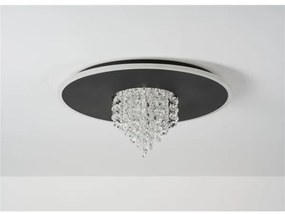 Searchlight 21126-32BK - LED dimmerabile plafoniera DELUGE 20W/230V Ø 31,5 cm nero