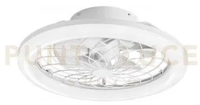 Plafoniera led ventilatore etesia bianco 40w 5500lm cct 3000k luce ...