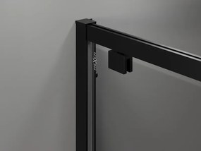 Mexen Exo-BR cabina doccia ribaltabile 100 x 100 cm, trasparente, nera - 8181-100-100-70-00