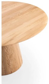 Tavolino rotondo in legno di quercia in colore naturale ø 80 cm Mushroom - Gazzda