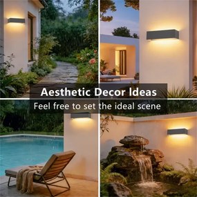 BRILAGI -LED Applique da esterno DONNANI LED/12W/230V 30 cm antracite IP44