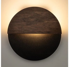 Applique a LED LUNA LED/7W/230V diametro 26 cm nero/marrone