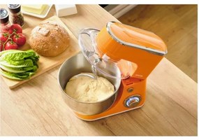 Sencor - Robot da cucina con ciotola in acciaio inox 1300W/230V arancione