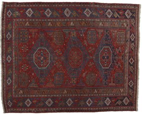 Kazak Tappeto 280 x 350 Blu (Russia) Annodato A Mano