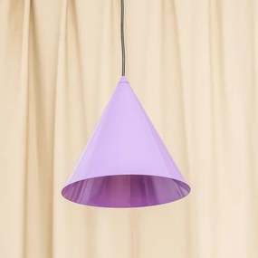Lampadario a sospensione con cavo ETNA II 1xE27/15W/230V Ø 25 cm, viola