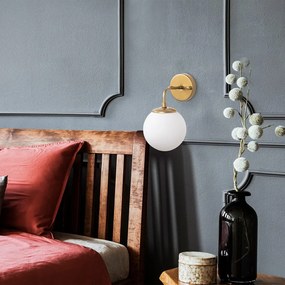 Lampada da parete dorata Horn – Opviq lights