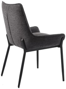 Sedia da pranzo grigio scuro Calgary - Unique Furniture