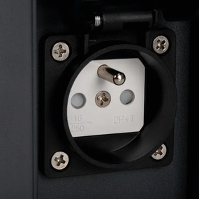 Kanlux 38767-Lampada da esterno con 2 prese DASTEN 1xG9/11W/230V 80 cm IP44 nero