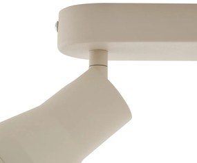 Faretto da soffitto rotondo beige GU10 50mm 3 luci - Stanley