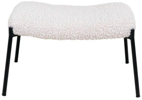 Pouf in pelliccia sintetica bianca Glasgow - House Nordic