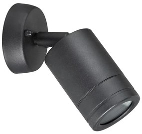 Applique da esterno OLIMP 2 1xGU10/8W/230V IP44 nero