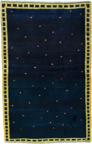 Gabbeh Tappeto persiano 160 x 100 Blu (Iran) Annodato A Mano