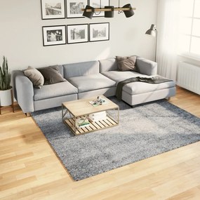 Tappeto Shaggy Pamplona A Pelo Lungo Moderno Blu 240x240 Cm /