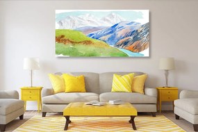 Quadro su tela – Scenografia montana estiva
