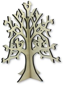 Porta anelli a albero in legno - Medio