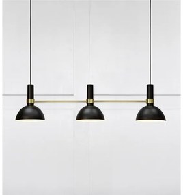 Markslöjd 106971 - Lampadario a sospensione con filo LARRY 3xE27/60W/230V nero/oro